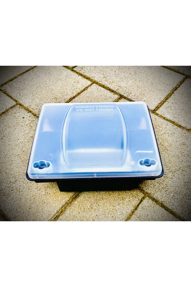 Kompakt Patkányetető doboz áttetsző, UV álló magas tetőve