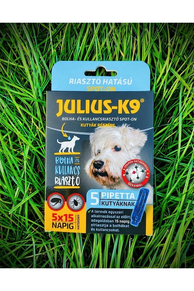 Julius-K9 Bolha- és kullancsriasztó Spot-on kutyáknak
