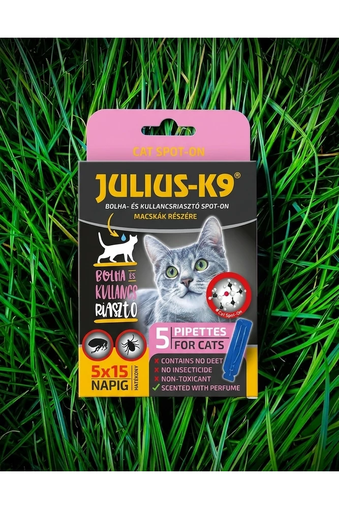 Julius-K9 Bolha- és kullancsriasztó Spot-on macskáknak