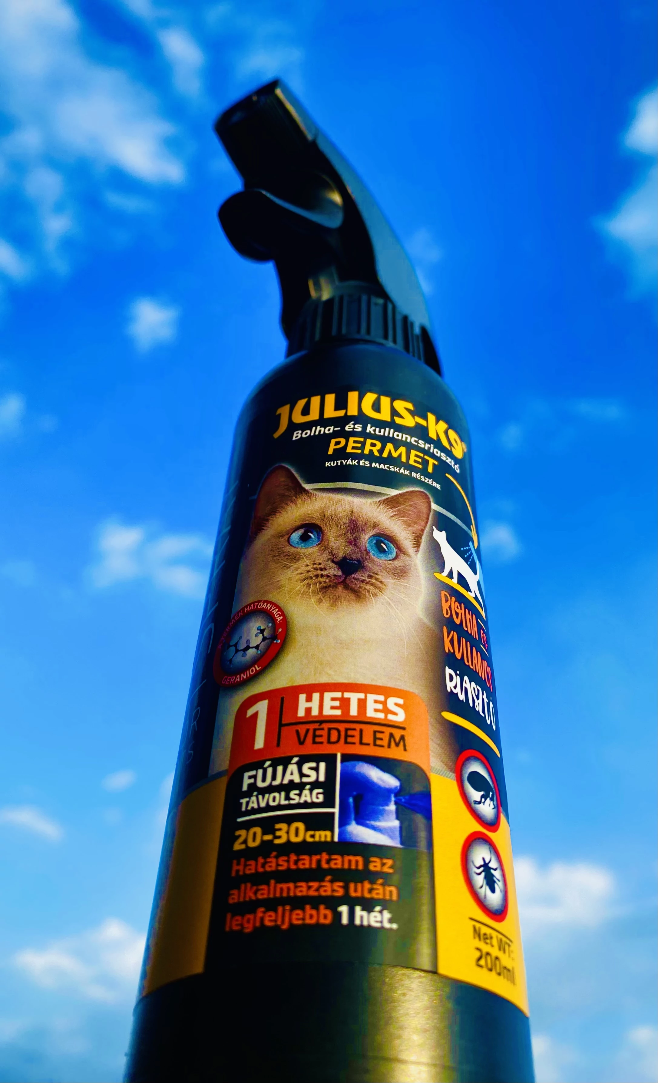 Julius K-9 kullancs és bolhariasztó spray macskáknak
